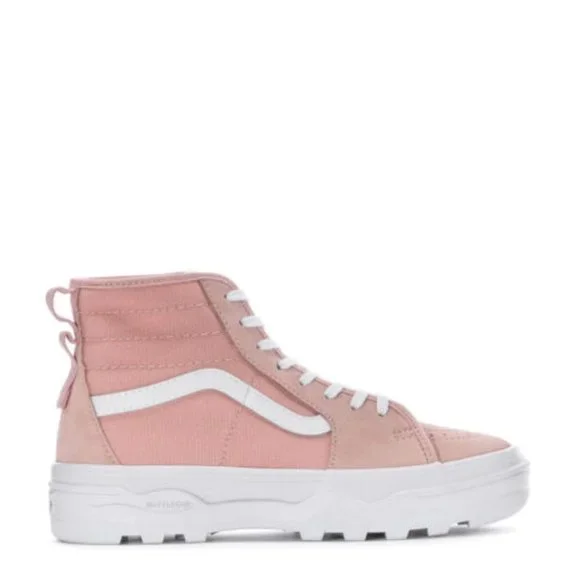 Vans Sk8 High Top Womens Casual Canvas Suede Shoes Pink VN0A5KY5W0D NEW Size 6.5 - Picture 2 of 6